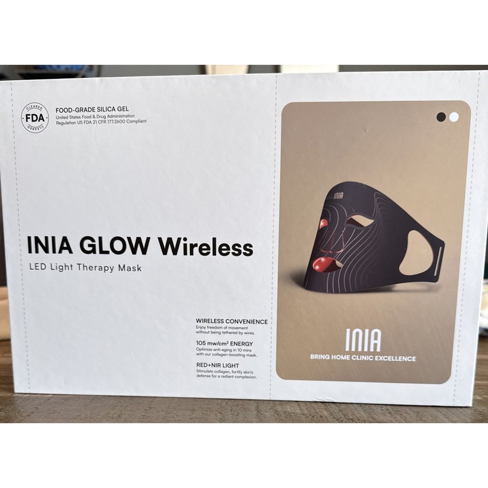 Red Light Therapy Mask Glow Wireless LED Face Rechargeable Ergonomic Design - Picture 2 of 11